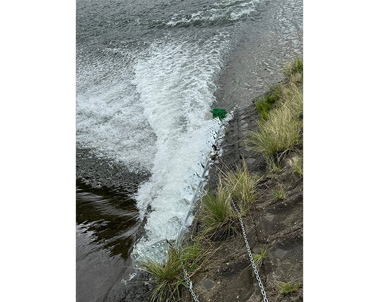 簡易魚道の設置